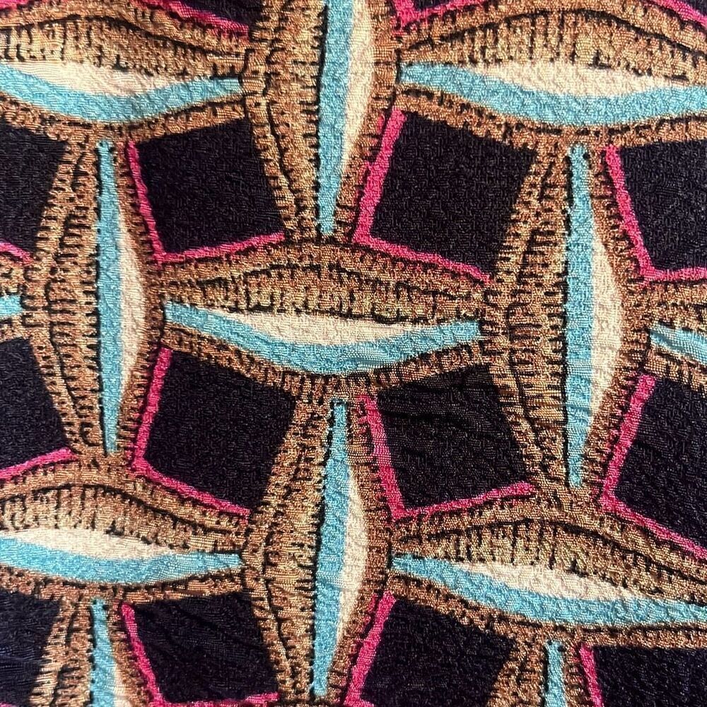 Cooper & Ella‎ Blue Pink Abstract Print Textured Flowy Tank Top Camisole Small - Picture 4 of 8